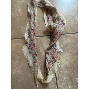 Silk Long Printed Scarf Made In Japan